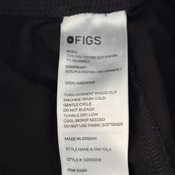 2 pair FIGS High Waisted Yola Scrub Pants - Picture 3 of 4